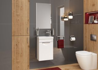 Подвесная тумба под раковину Onika Комо 104005 40см белый